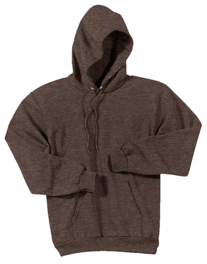 Unisex Core Fleece Pullover Hoodie - Heather Dark Chc Bn