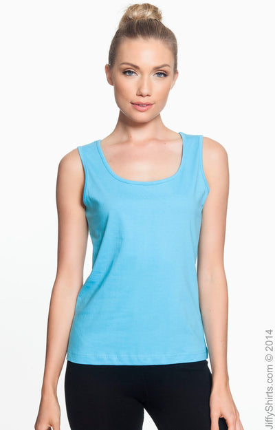 Women's Premium Jersey Tank - Aqua