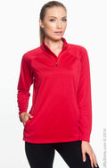 Women's Stretch Tech-Shell® Compass Quarter-Zip - Red