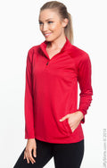Women's Stretch Tech-Shell® Compass Quarter-Zip - Red