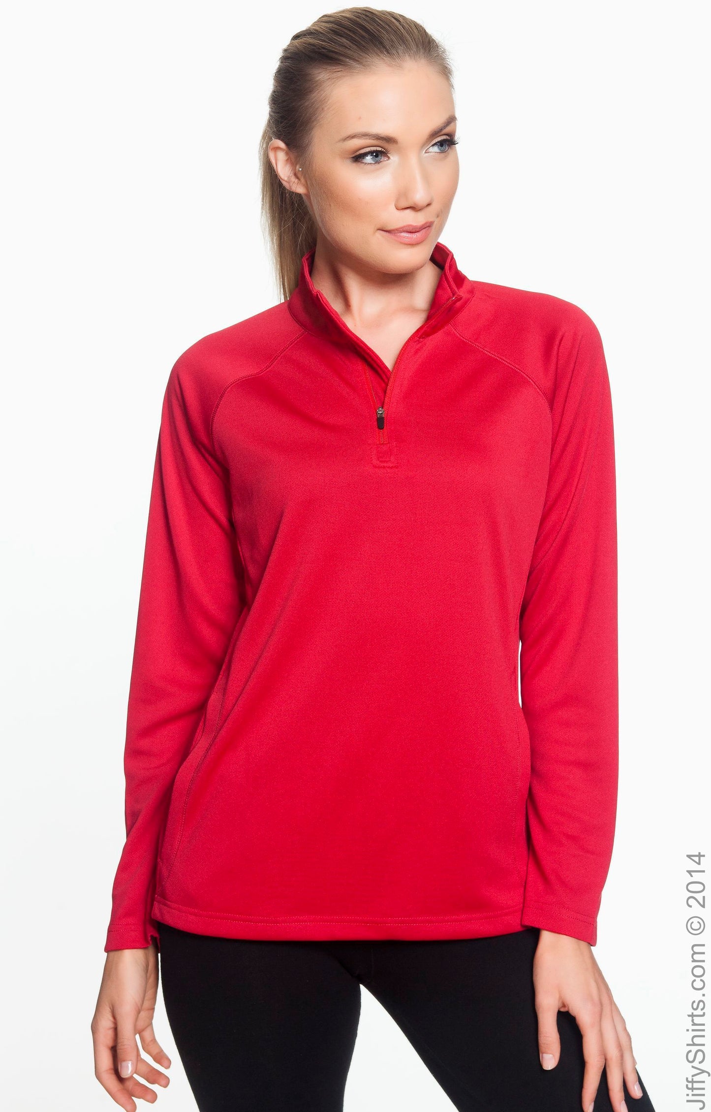 Women's Stretch Tech-Shell® Compass Quarter-Zip - Red