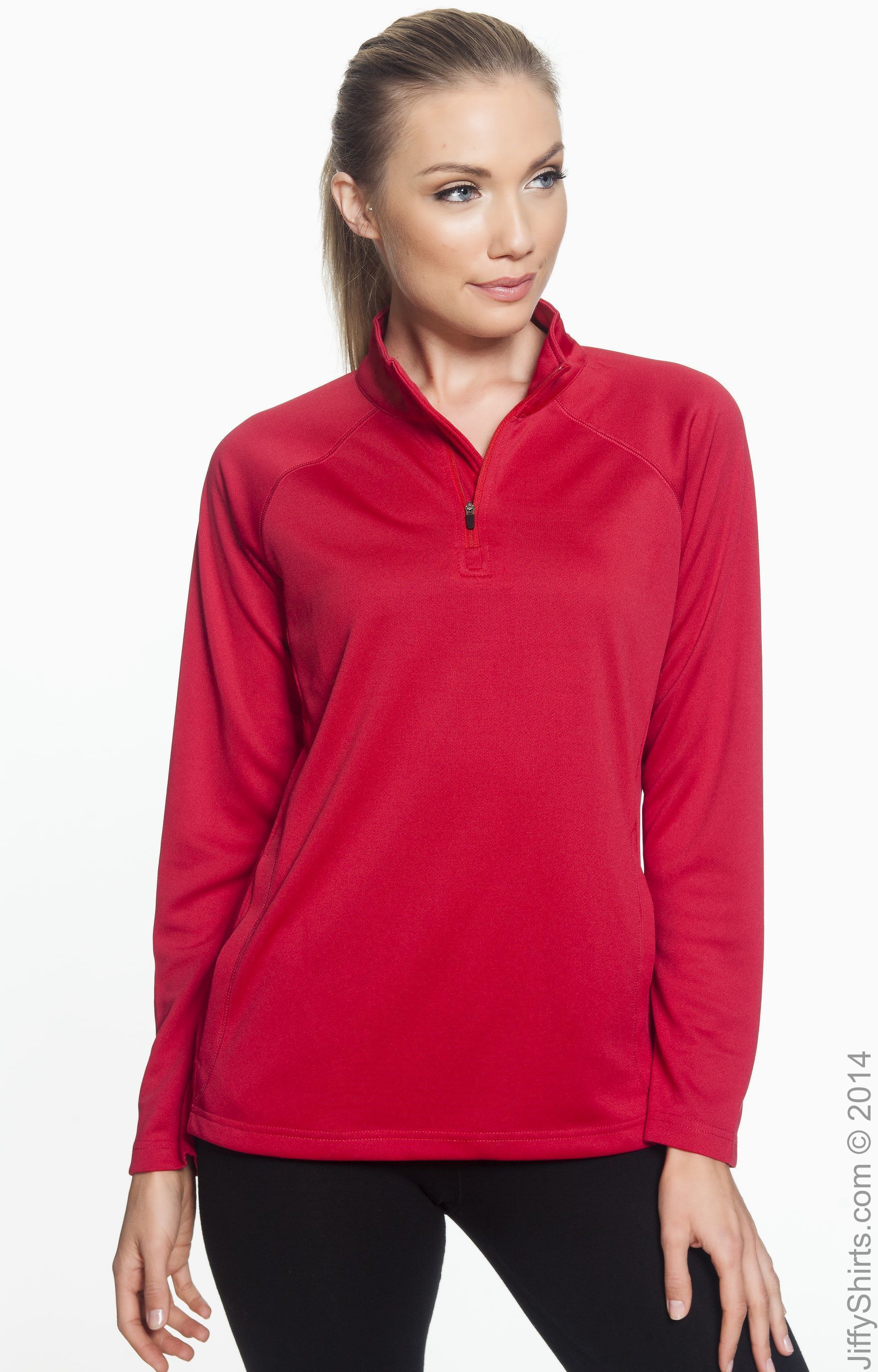 Women's Stretch Tech-Shell® Compass Quarter-Zip - Red