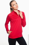 Women's Stretch Tech-Shell® Compass Quarter-Zip - Red