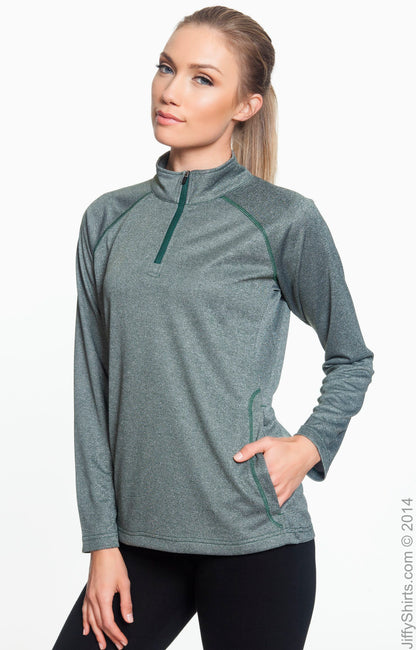 Women's Stretch Tech-Shell® Compass Quarter-Zip - Forest Heather