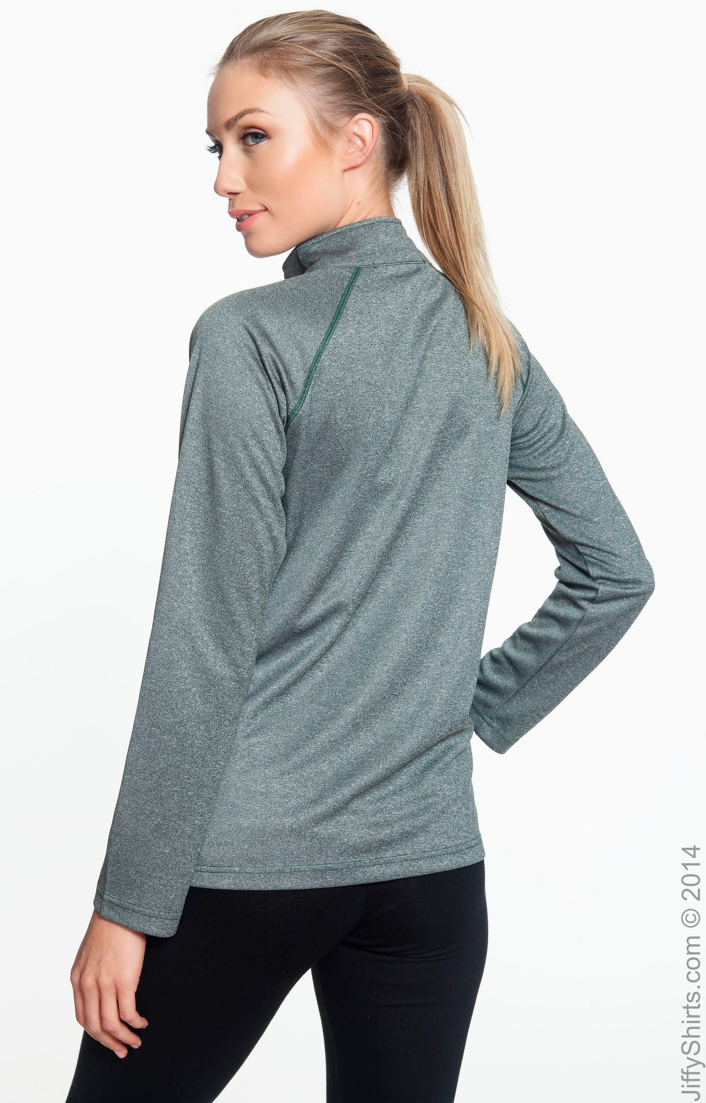 Women's Stretch Tech-Shell® Compass Quarter-Zip - Forest Heather