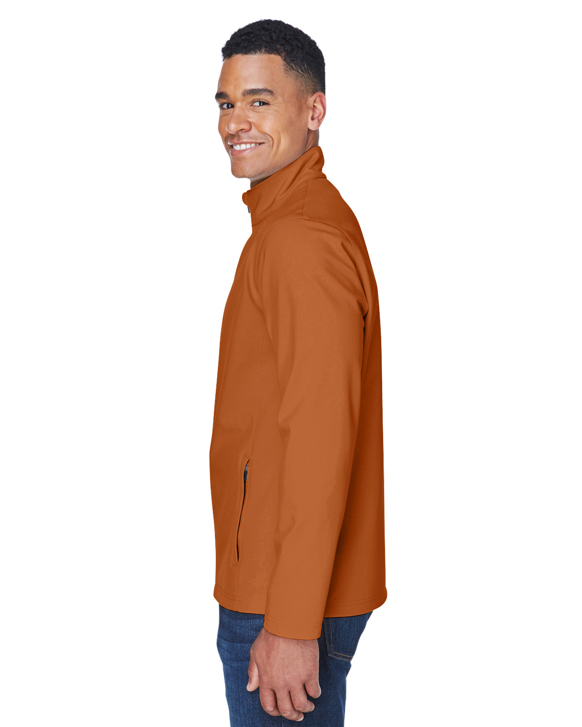 Men's Leader Soft Shell Jacket - Sport Burnt Orange