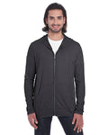 Unisex Triblend Full-Zip Jacket - Heather Dark Gray