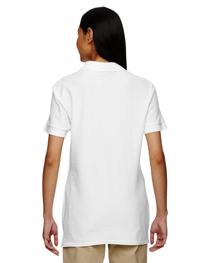 Women's Premium Cotton® Women's Double Piqué Polo - White