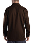 Unisex Long-Sleeve Work Shirt - Dark Brown
