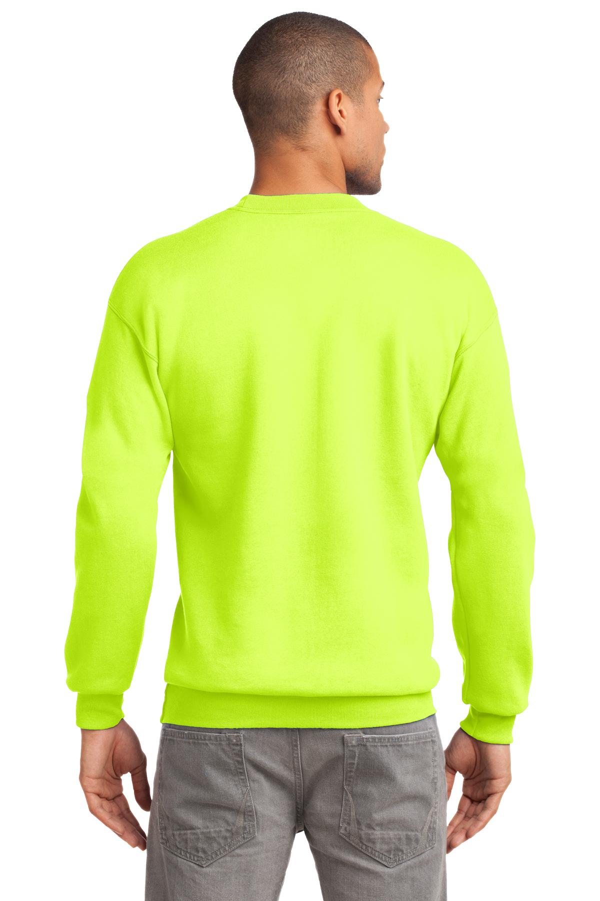Unisex Tall Essential Fleece Crewneck Sweatshirt - Safety Green