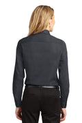 Women's Long Sleeve Easy Care Shirt - Cl Navy / Light Stone