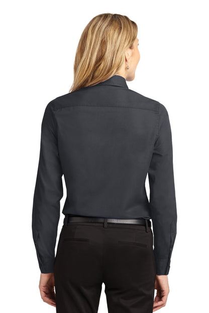 Women's Long Sleeve Easy Care Shirt - Cl Navy / Light Stone