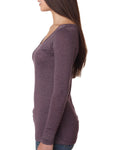 Women's Triblend Long-Sleeve Scoop - Vintage Purple