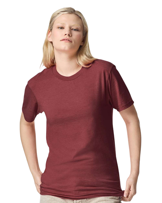 Unisex CVC T-Shirt - Heather Burgundy