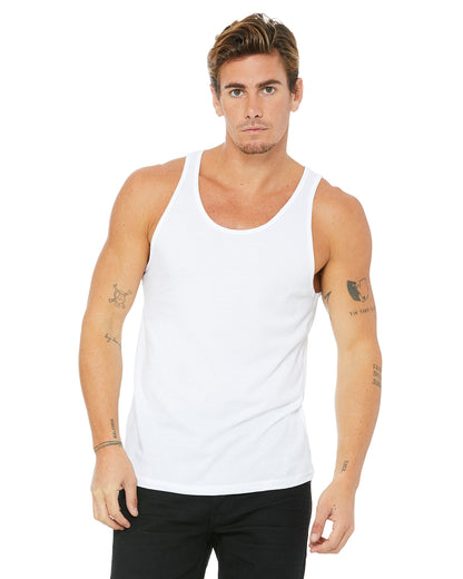 Unisex Jersey Tank - White