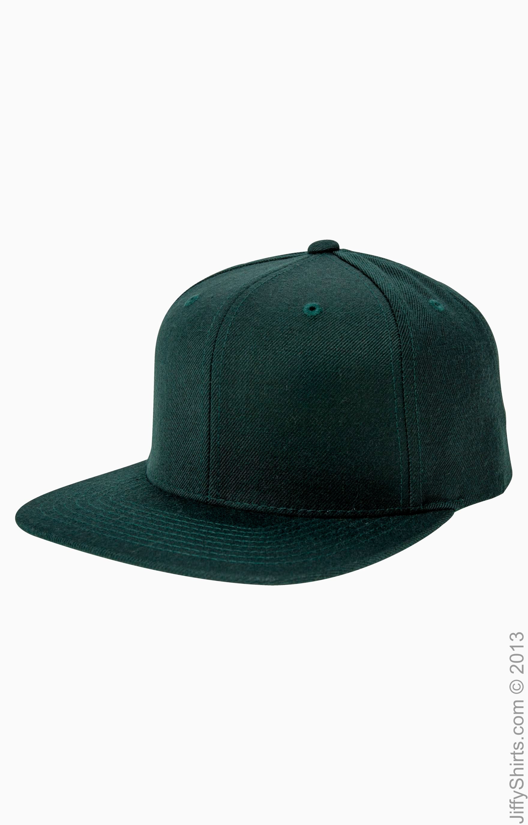 Unisex 6-Panel Structured Flat Visor Classic Snapback - Spruce