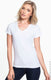 Anvil 88VL - Women's Lightweight V-Neck T-Shirt - White