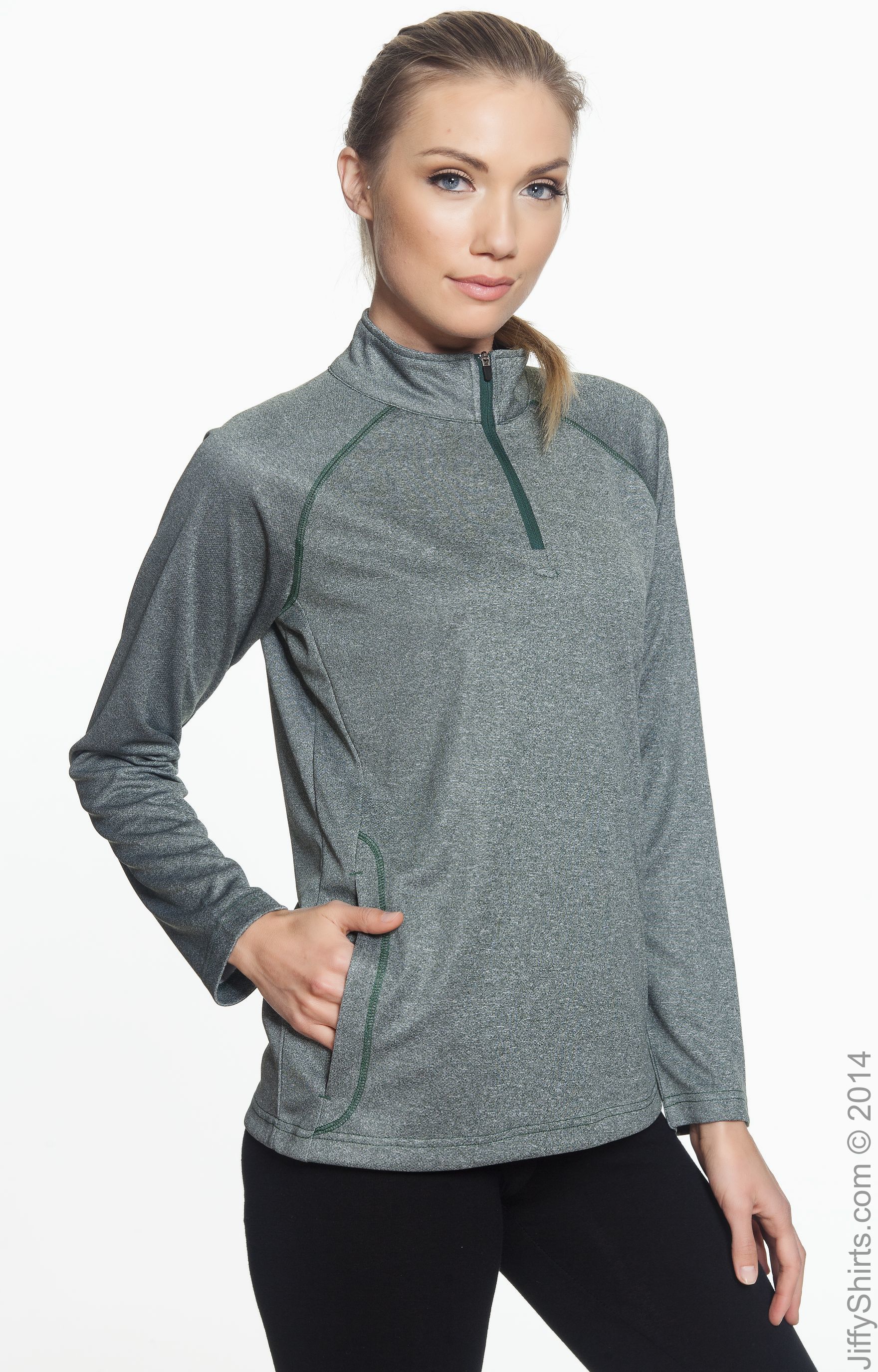 Women's Stretch Tech-Shell® Compass Quarter-Zip - Forest Heather