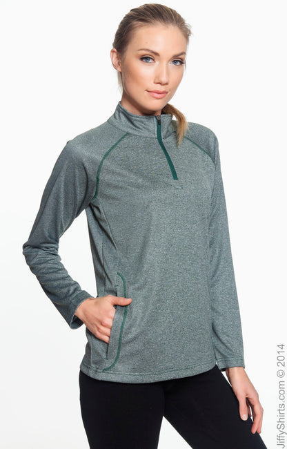 Women's Stretch Tech-Shell® Compass Quarter-Zip - Forest Heather