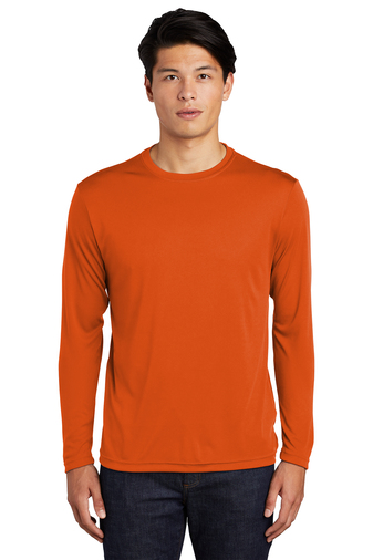Unisex Long Sleeve PosiCharge Competitor Tee - Deep Orange