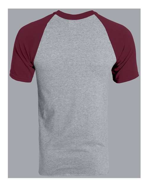 Augusta Sportswear 423 Athletic Heather/ Maroon — back