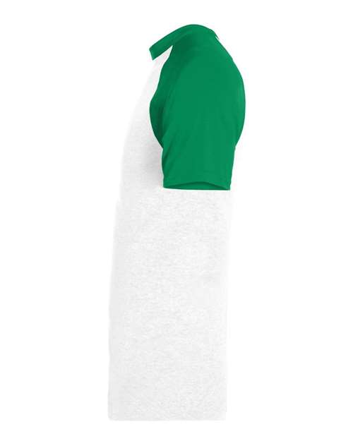 Augusta Sportswear 423 White/ Kelly — direct side