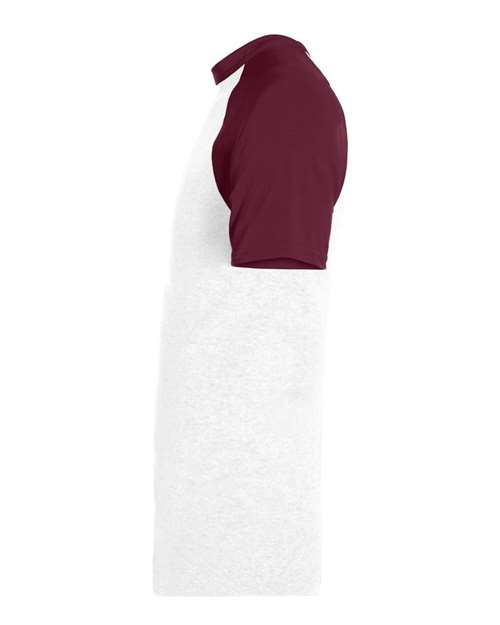 Augusta Sportswear 423 White/ Maroon — direct side