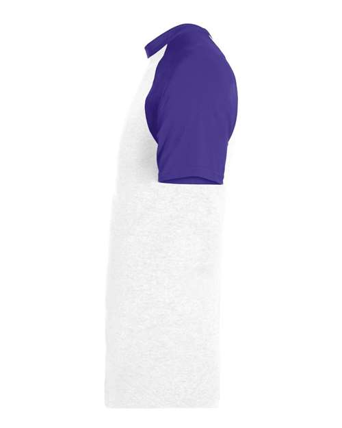 Augusta Sportswear 423 White/ Purple — direct side