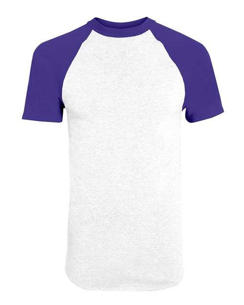 Augusta Sportswear 423 White/ Purple — front