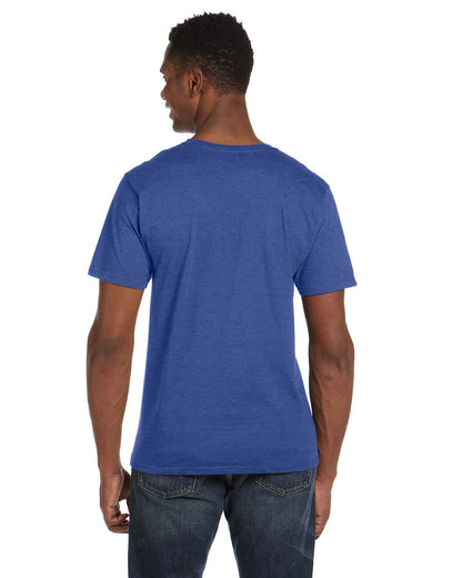 Unisex Lightweight V-Neck T-Shirt - Heather Blue