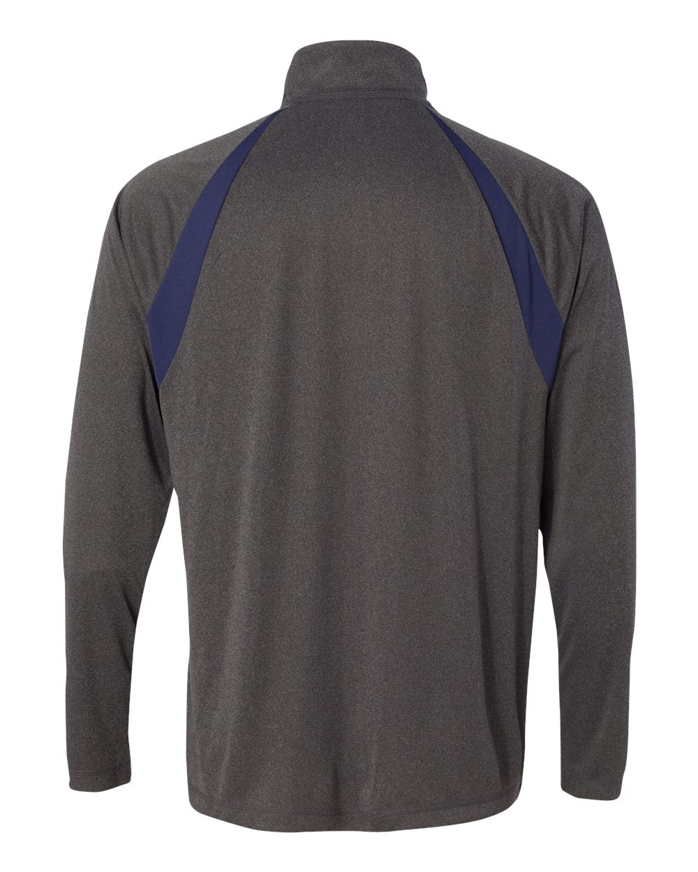 Quarter-Zip Lightweight Raglan Pullover - Dark Gray / Sport Dark Navy