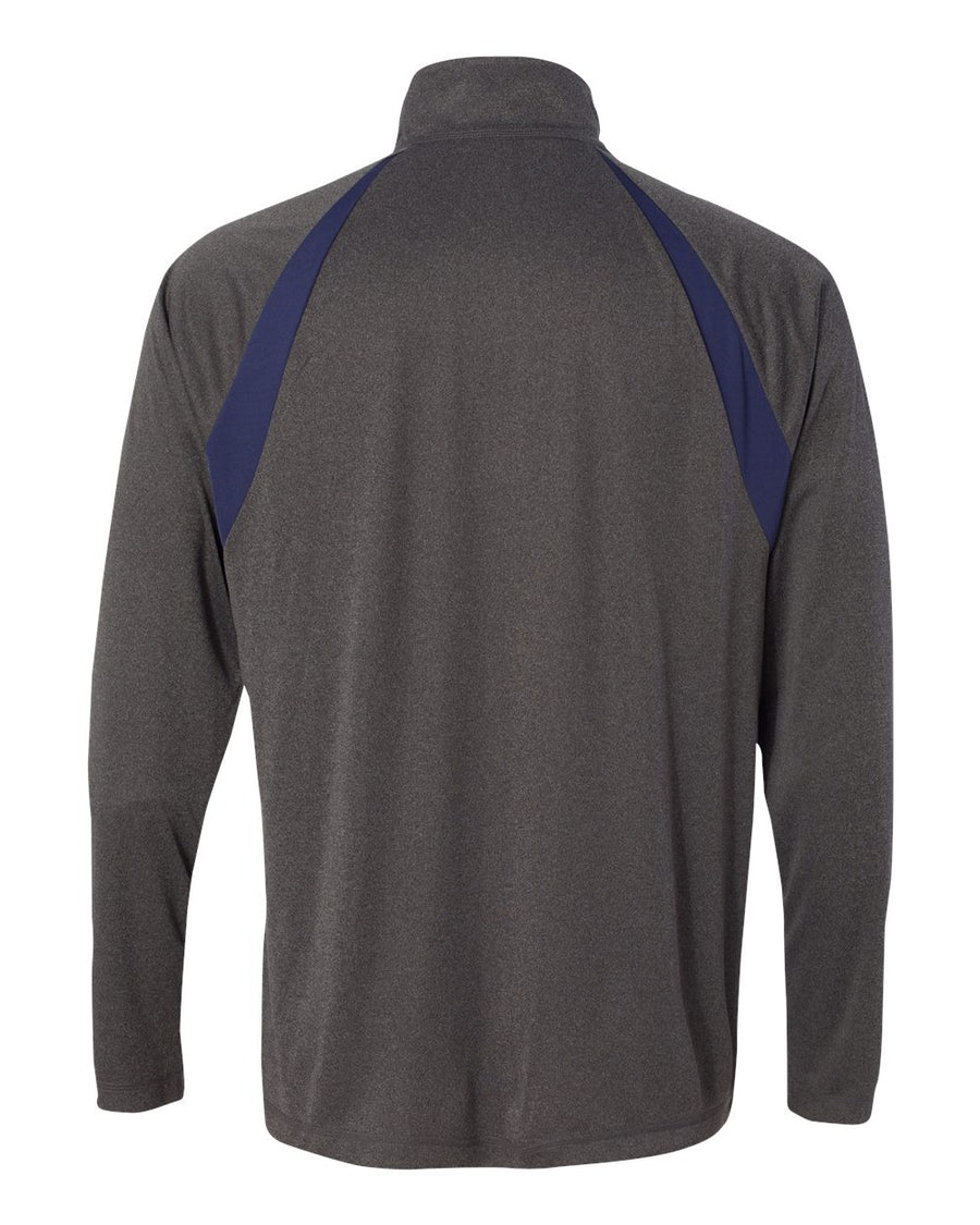 Quarter-Zip Lightweight Raglan Pullover - Dark Gray / Sport Dark Navy