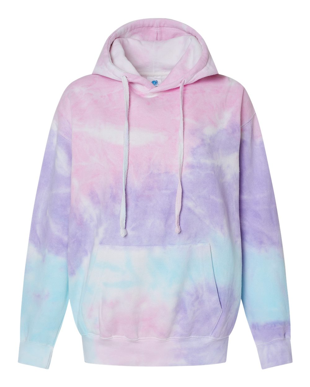 Unisex Tie-Dyed Pullover Hoodie - Cotton Candy