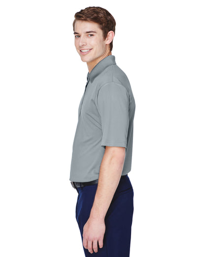 Men's Cool & Dry 8-Star Elite Performance Interlock Polo - Silver