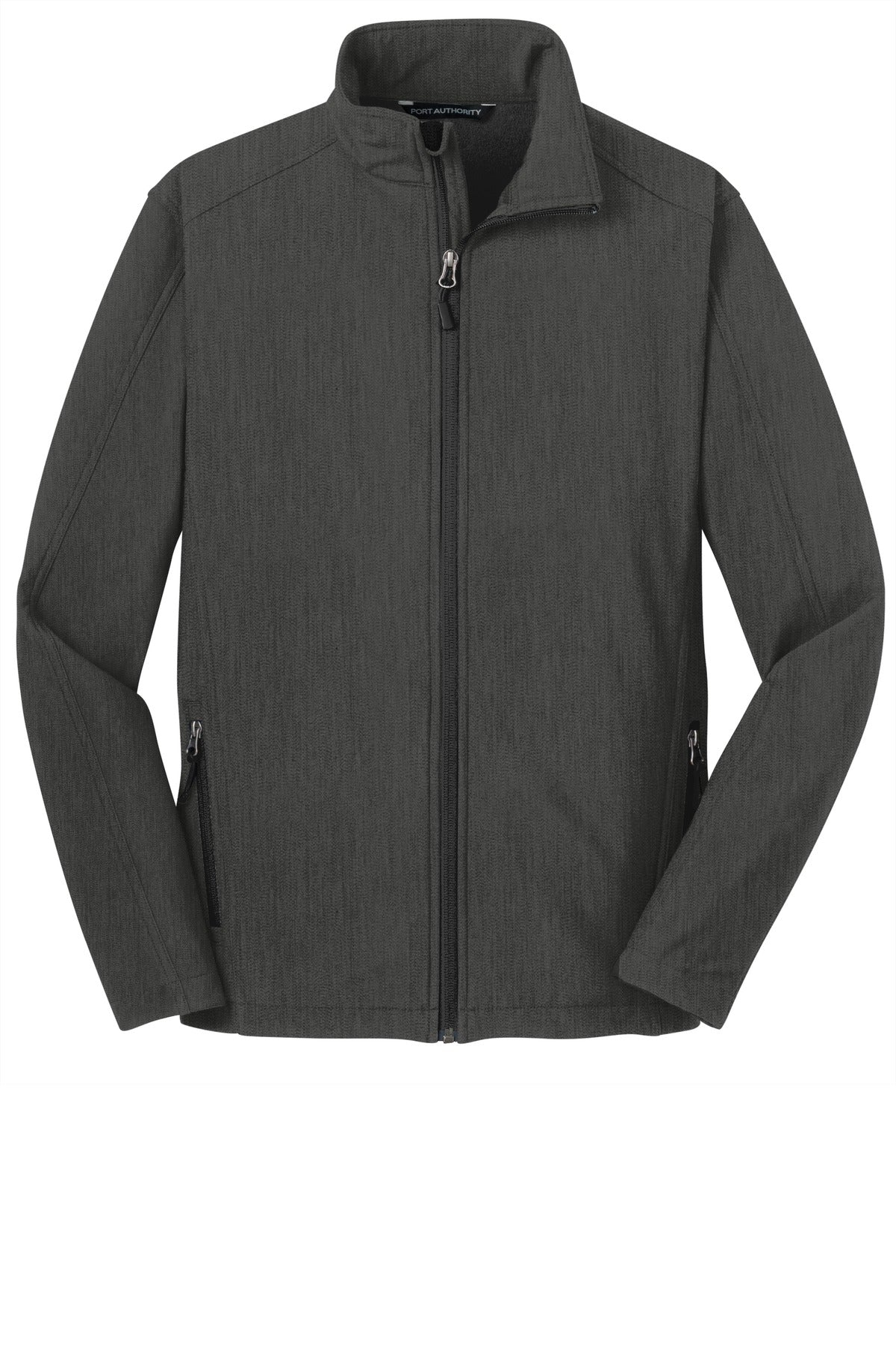 Unisex Core Soft Shell Jacket - Black Charcoal Heather