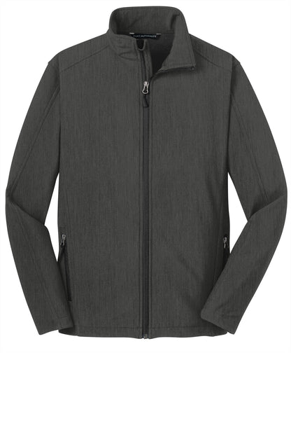 Unisex Core Soft Shell Jacket - Black Charcoal Heather