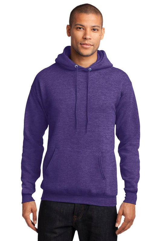 Unisex Core Fleece Pullover Hoodie - Heather Purple