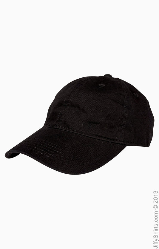 Direct-Dyed Twill Cap - Black