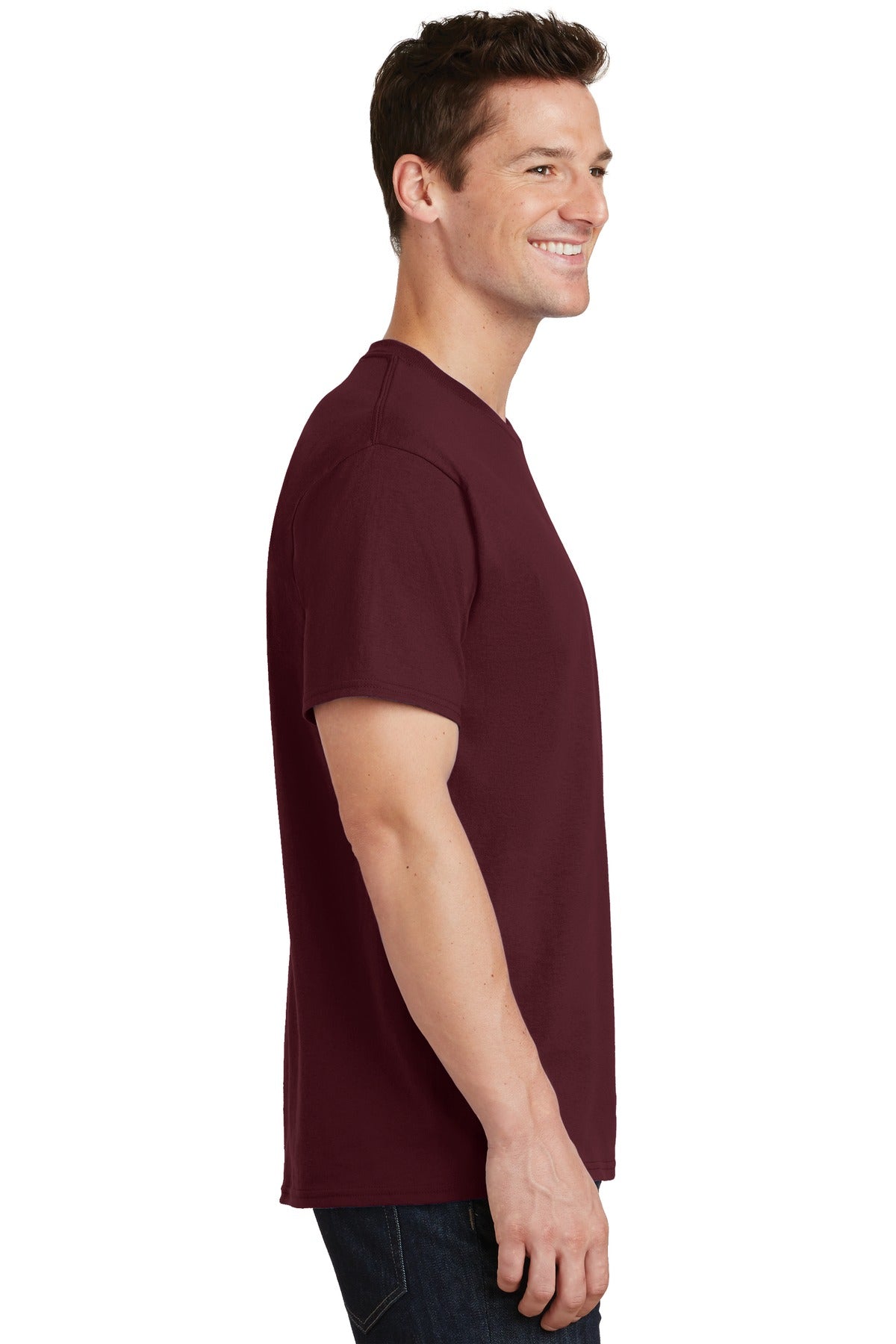 Unisex Core Cotton Tee - Athletic Maroon