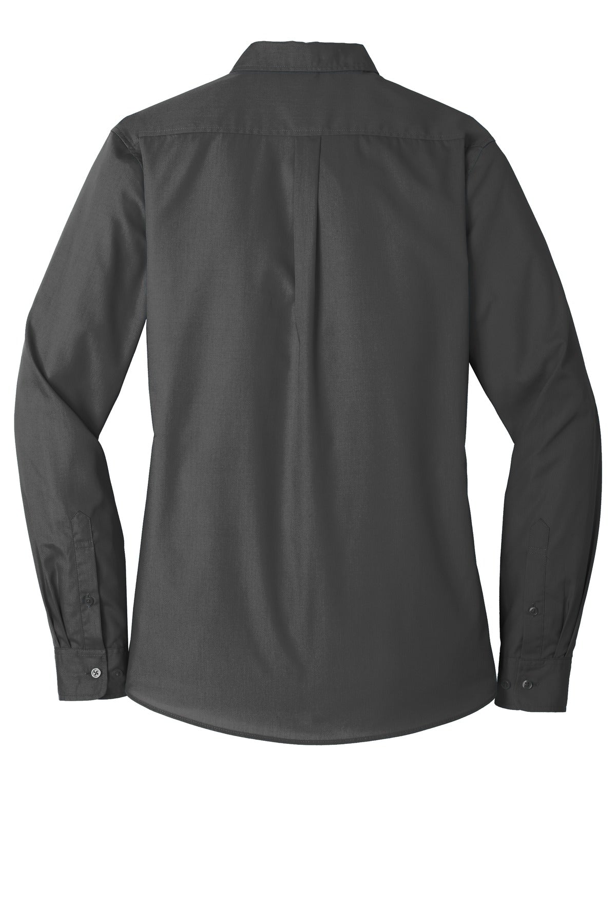 Women's Long Sleeve Carefree Poplin Shirt - Graphite