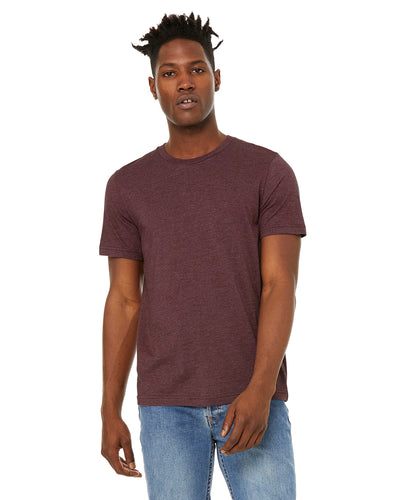 Unisex Sueded T-Shirt - Heather Maroon