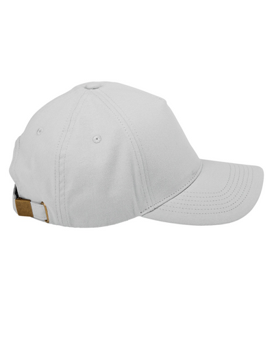 5-Panel Brushed Twill Cap - Light Gray