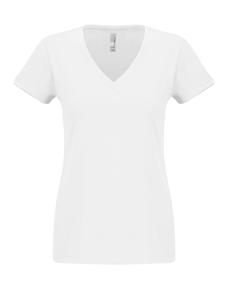 Women's Sueded V - White