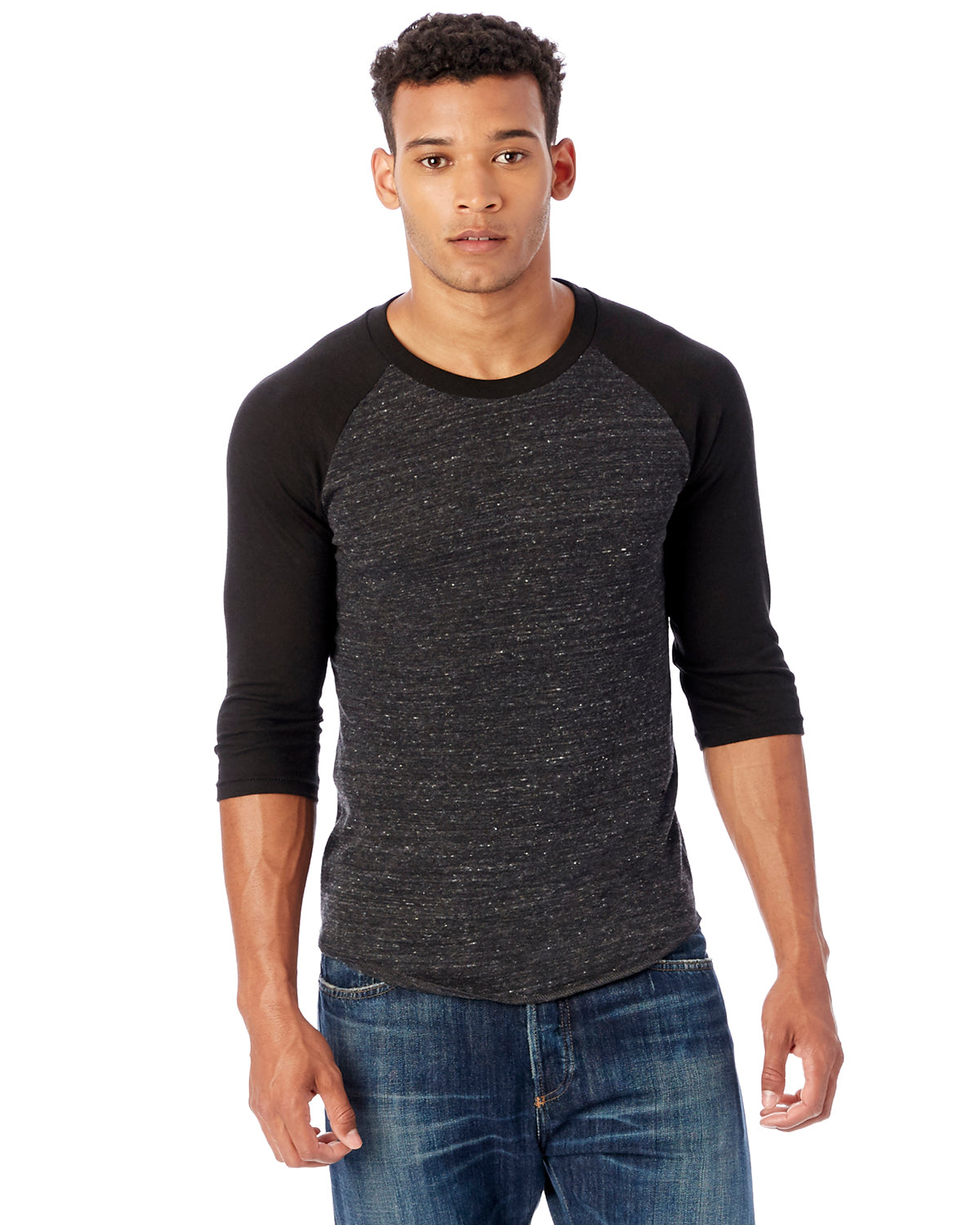 Unisex Baseball Eco-Jersey��� T-Shirt - Ec Black / Ec Tr Black