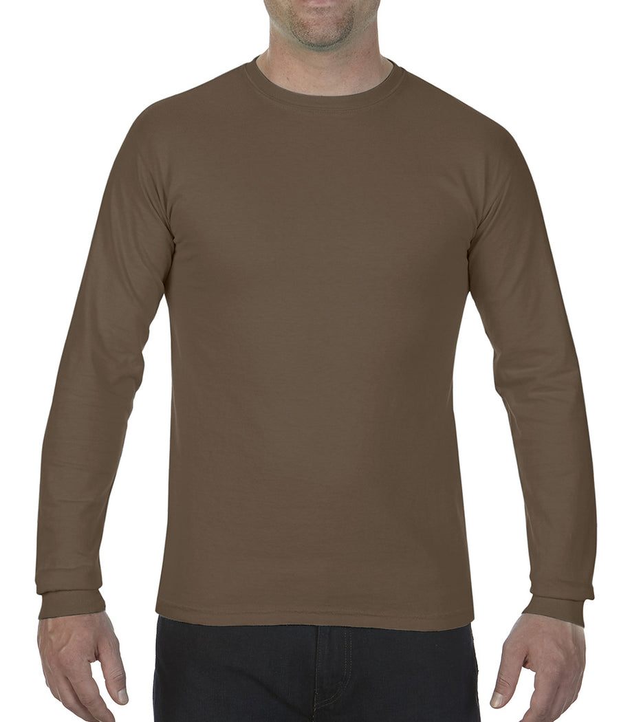 Unisex Heavyweight RS Long-Sleeve T-Shirt - Chocolate