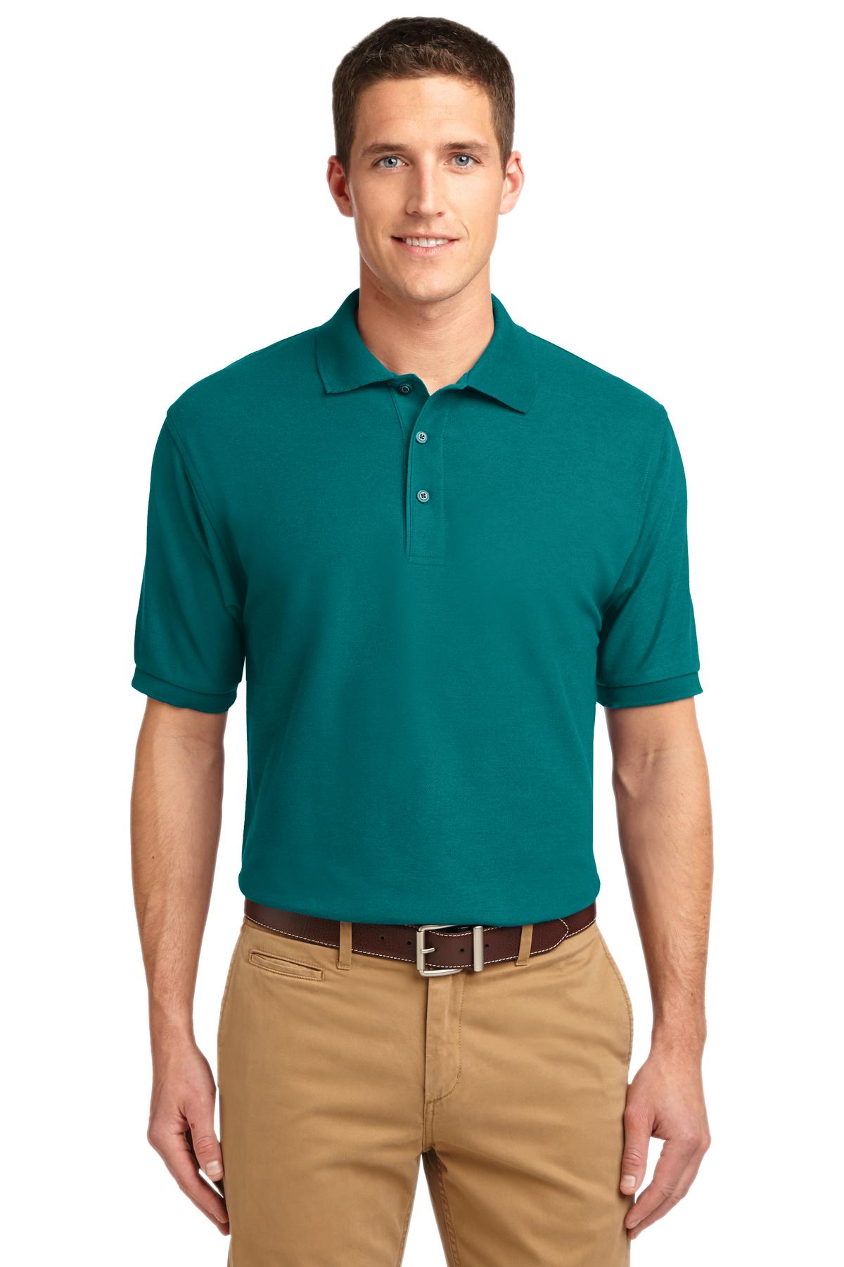 Unisex Silk Touch Polo - Teal Green