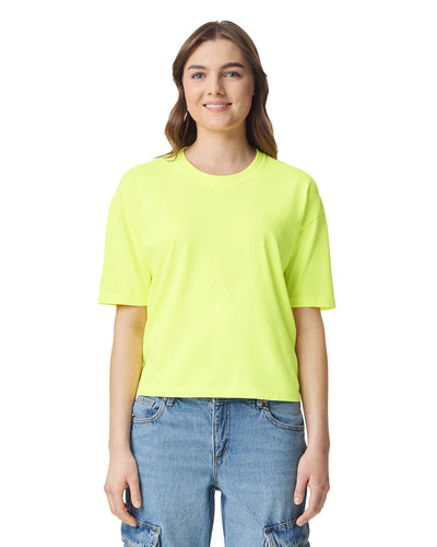 Heavyweight Women's Boxy Tee - Neon Lemon