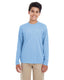 UltraClub 8622Y - Youth Cool & Dry Performance Long-Sleeve Top - Columbia Blue