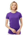 Women's Slim Fit Fine Jersey Tee - Purple