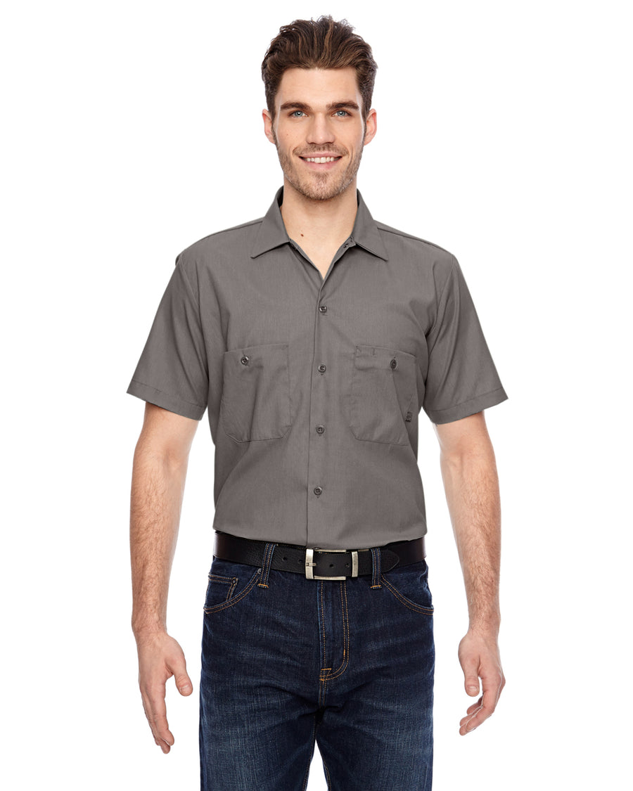 Men's Industrial Short-Sleeve Work Shirt - Graphite Gray